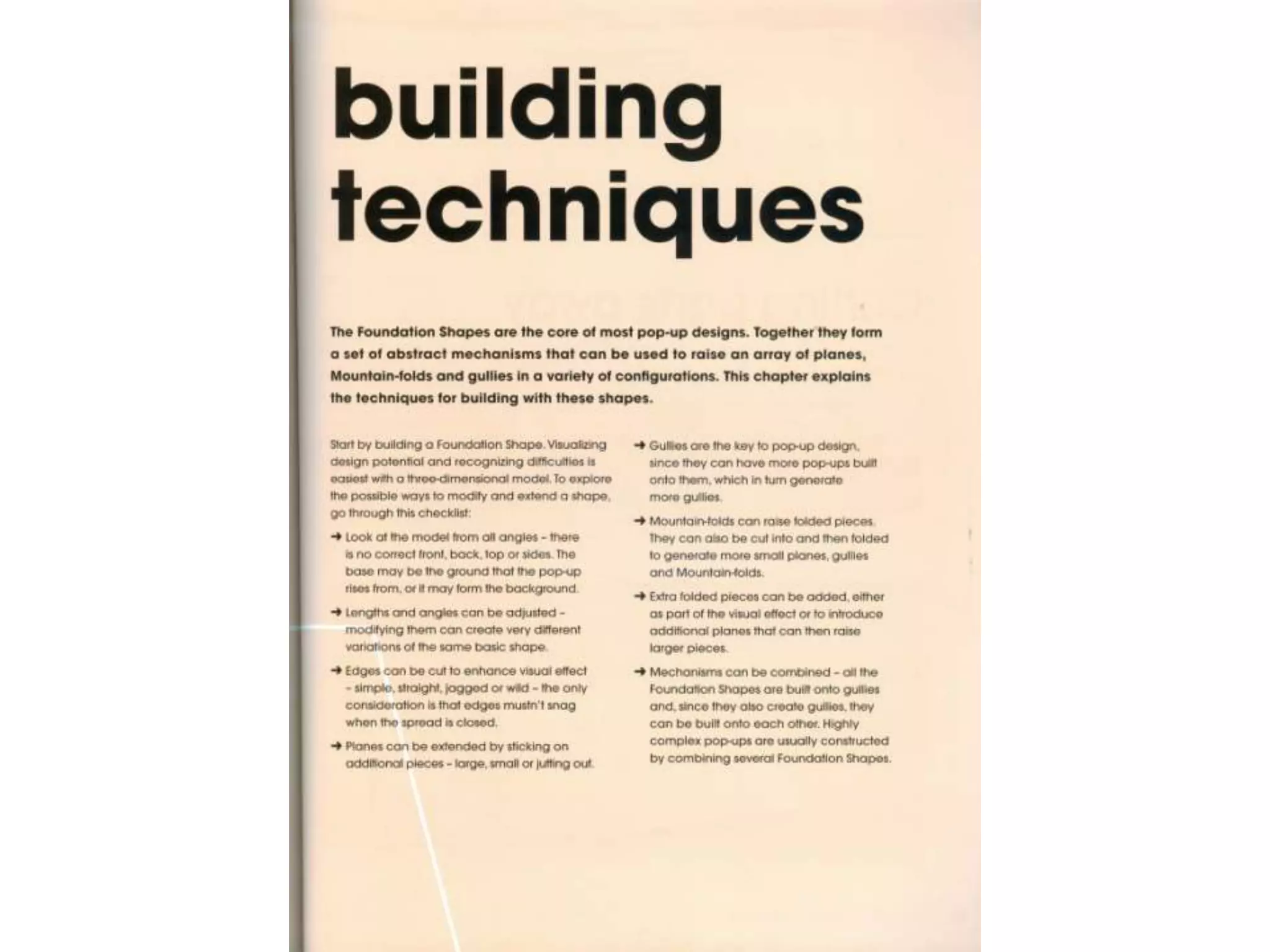 Pop up design and paper mechanics