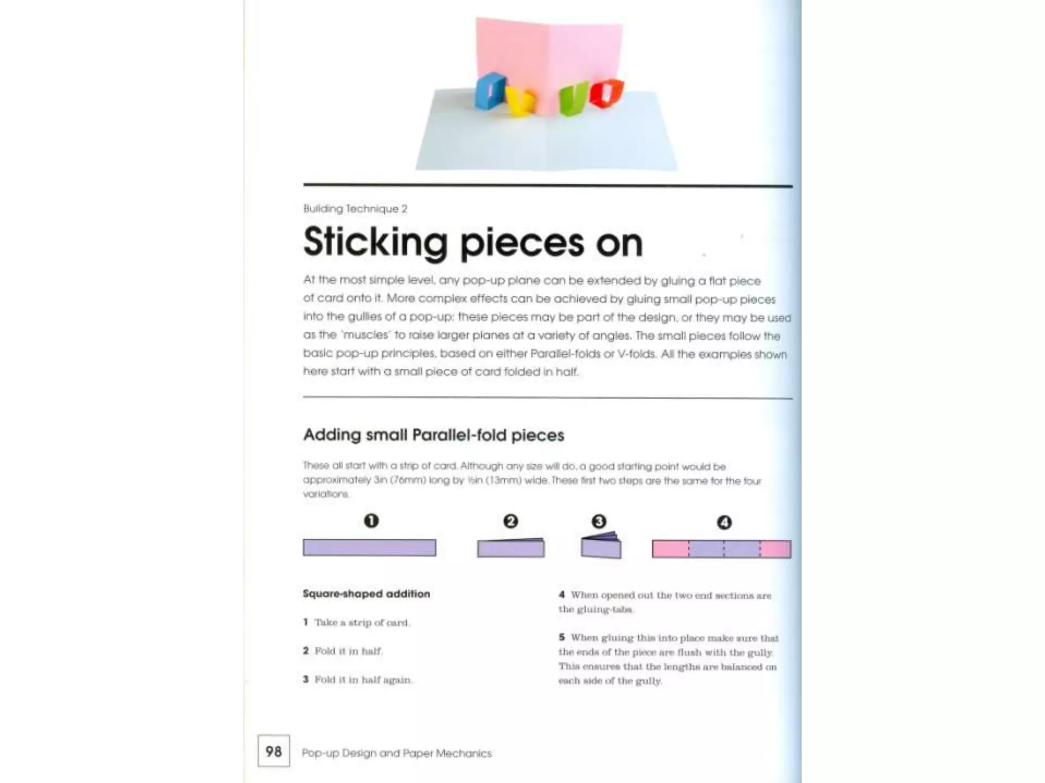 Pop up design and paper mechanics