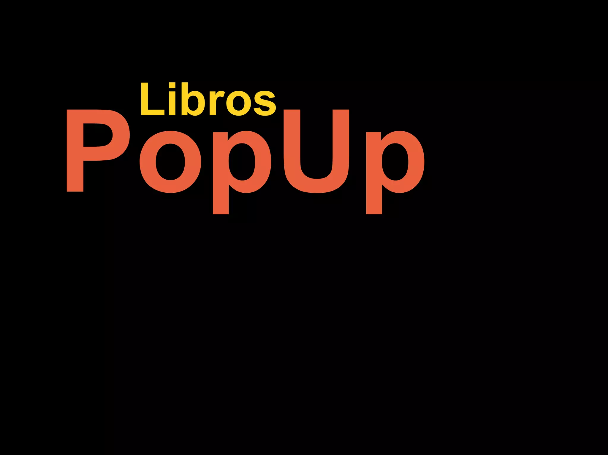 PopUp Libros