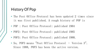 POP3 Post Office Protocol