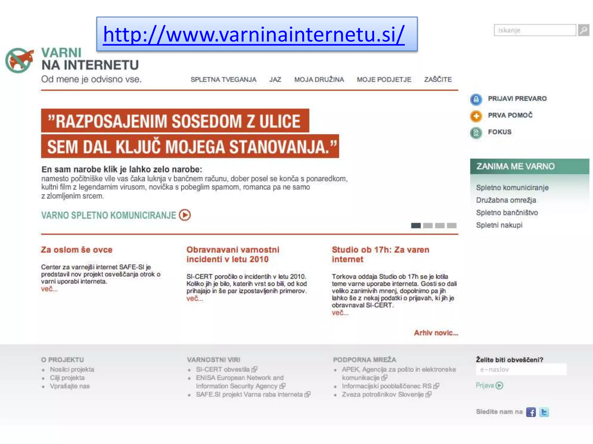 http://www.varninainternetu.si/