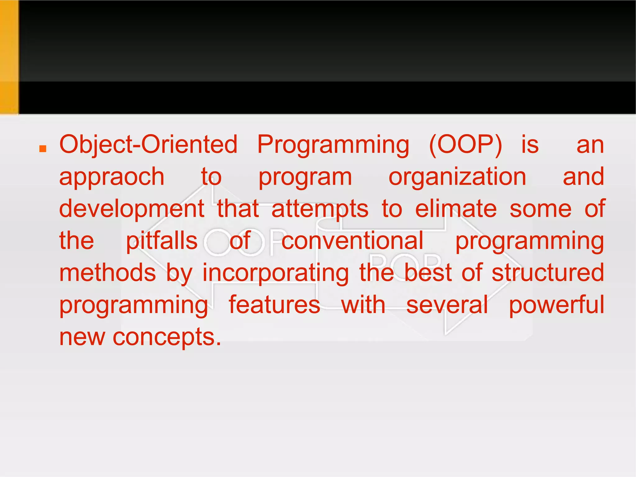 POP vs OOP Introduction | PPT
