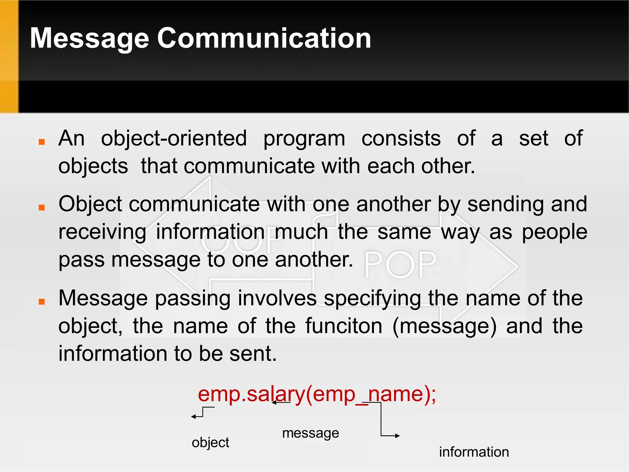 POP vs OOP Introduction | PPTX