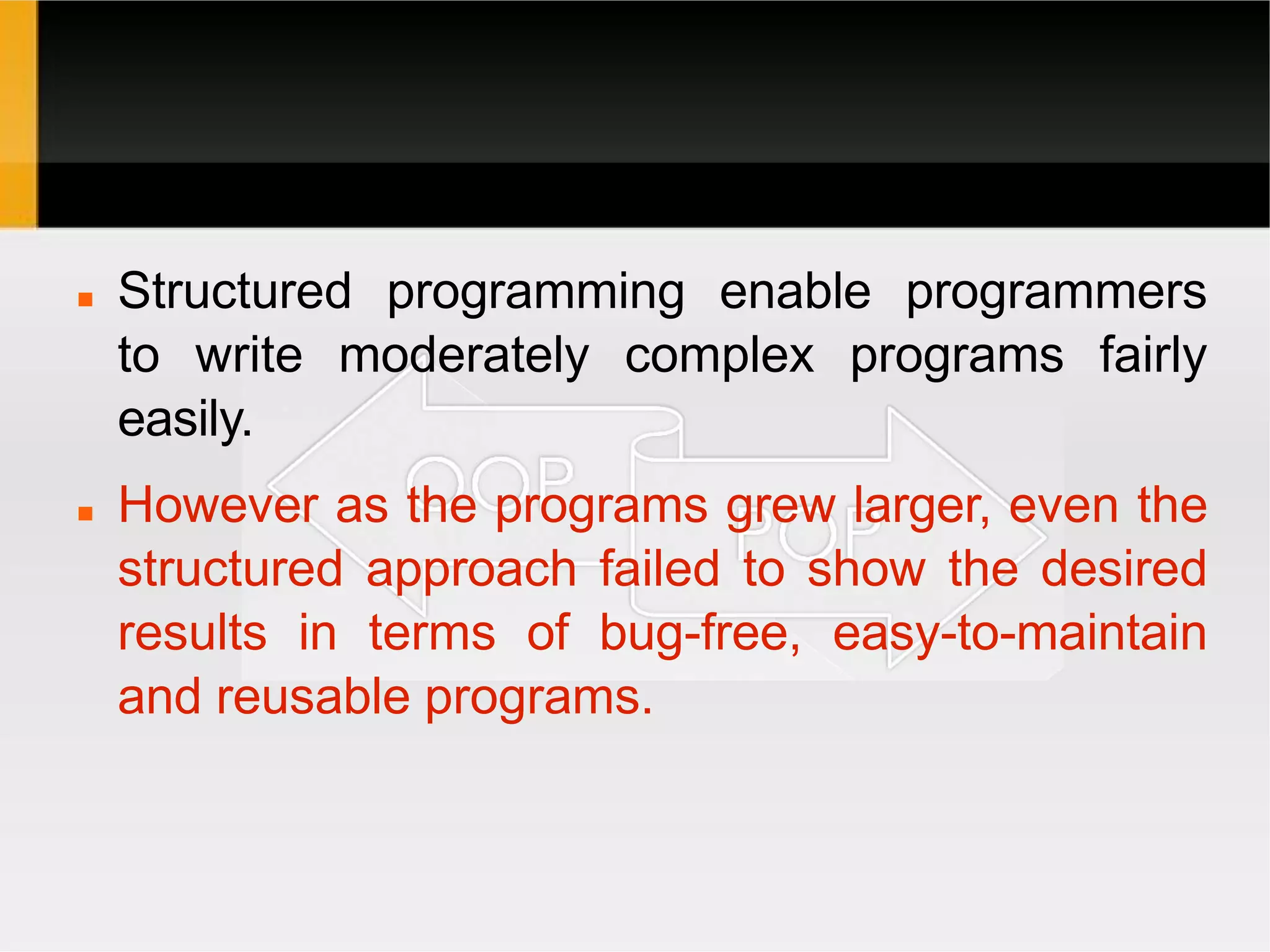 POP vs OOP Introduction | PPTX