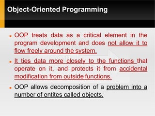 POP vs OOP Introduction | PPTX