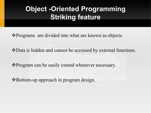 POP vs OOP Introduction | PPTX