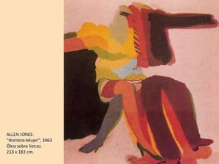 ALLEN JONES:
“Hombre-Mujer”, 1963
Óleo sobre lienzo.
213 x 183 cm.
 