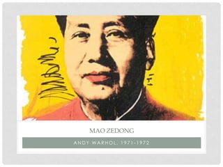 MAO ZEDONG
ANDY WARHOL, 1971-1972
 