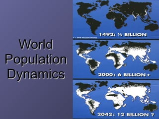 World Population Dynamics 