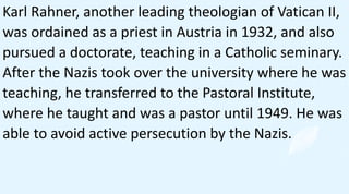 Marcel Lefebvre and the SSPX supported the policies of
the Vichy French government, which collaborated with the
Nazis in t...