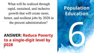 Population Quiz Bee - DIVISION Contest 2025....... | PPTX