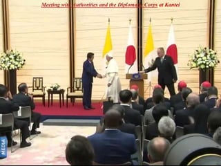 Meeting with Authorities and the Diplomatic Corps at Kantei
 