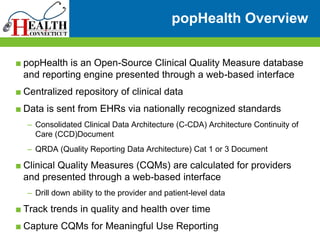 ® Population Health and Clinical Quality Measure Reporting System 9-11 ...