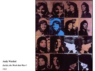 Andy Warhol
Jackie, the Week that Was I
1963
 