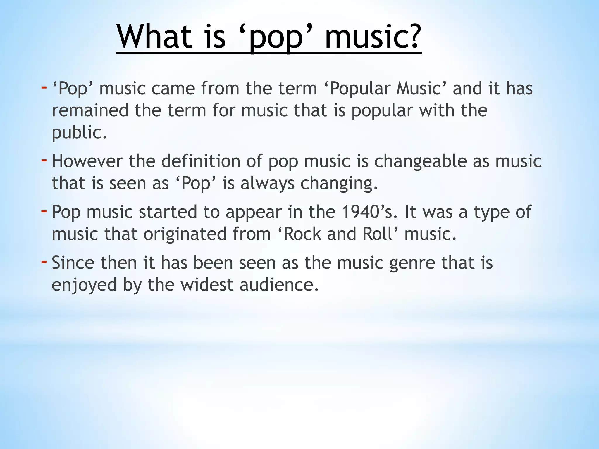 What Defines Pop Music: A Comprehensive Exploration of its Evolution ...