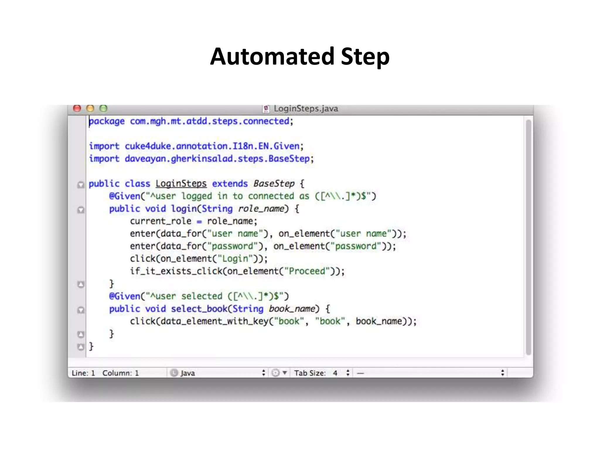 Automated Step
 