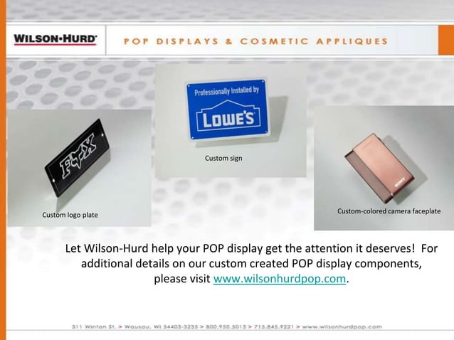 Wilson-Hurd POP Displays | PPS