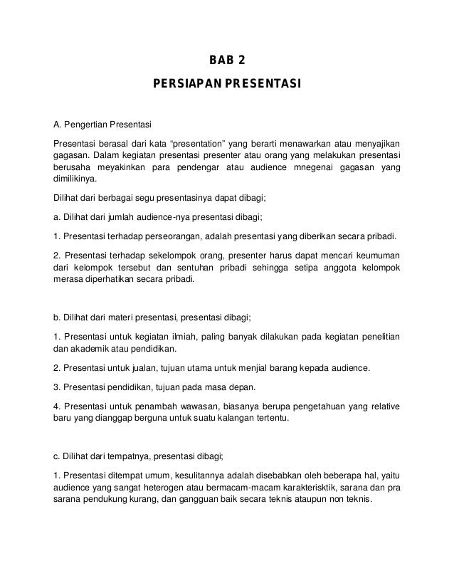 Resume Teknik Presentasi Dan Negosiasi