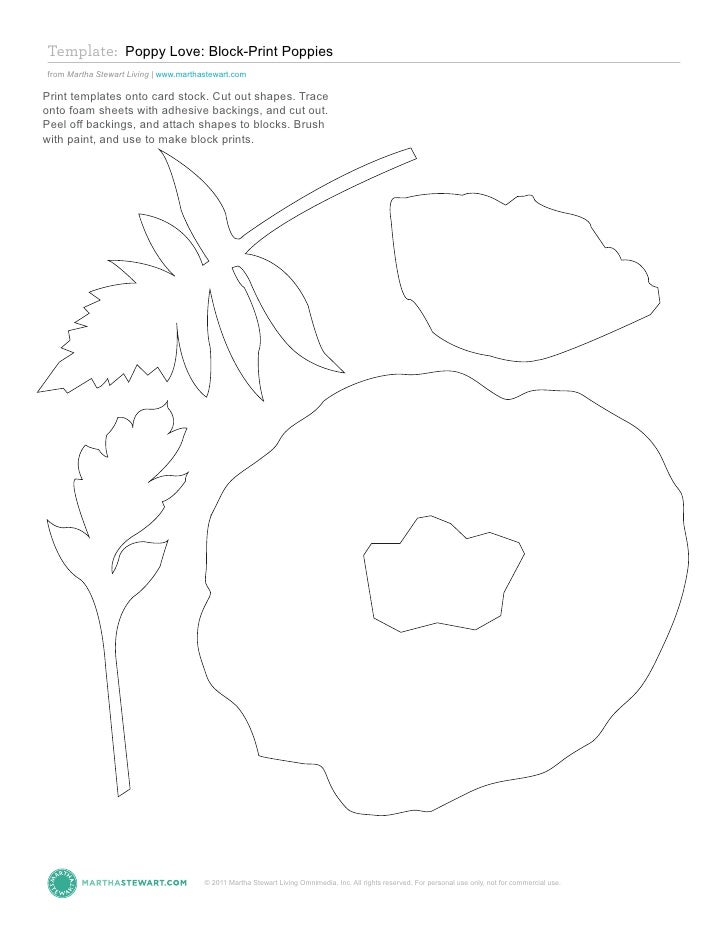 poppy print msl0511 poppy templates