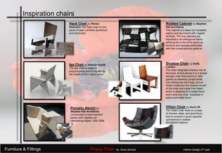 Furniture Design - Poppy chair | PDF