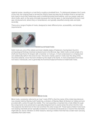 Pop rivet | DOCX