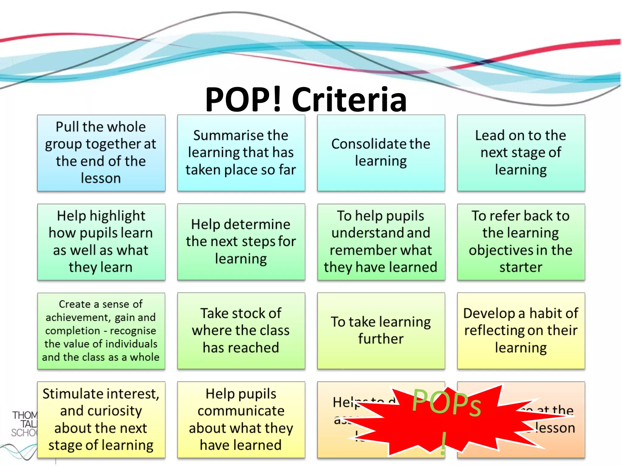 POP! Criteria




                POPs
                 !
 