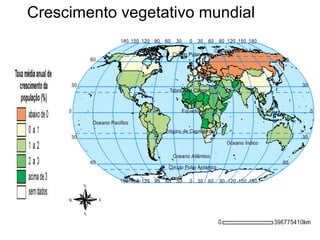 Crescimento vegetativo mundial 