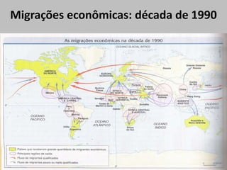 Migrações econômicas: década de 1990
 