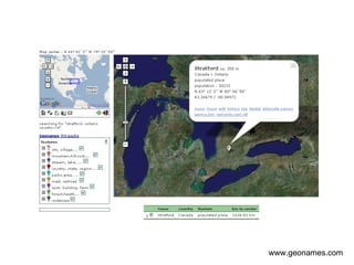 www.geonames.com 