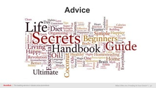 BookBub | The leading service in ebook price promotions What Titles Are Trending In Your Genre? | 31
Advice
 