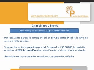 Modelo de Negocio.Propuesta.Modelo de Negocios No hay gastos generales. La gestión afiliados es atendida por Grupo-E.