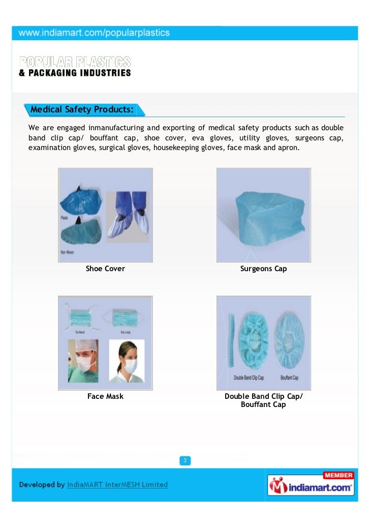 Popular Plastics & Packaging Industries, Kolkata, Medical Safety Products