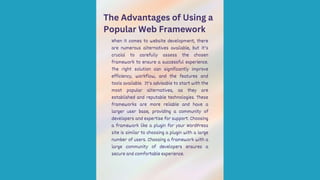 Popular Web Frameworks for web Development | PDF