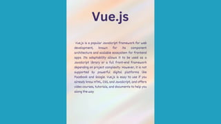 Popular Web Frameworks for web Development | PDF