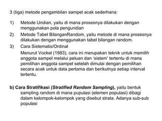 Metode Tabel Random Populasi dan sampel | PPT
