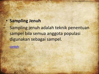 Populasi dan sampel | PPTX