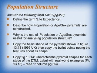 Population Pyramids Why AS GEOGRAPHY POPULATION | PPT