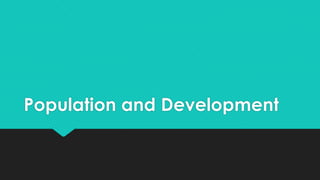 Population and Development | PPTX