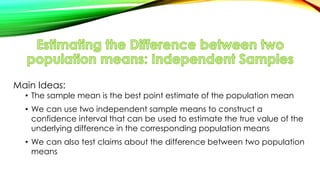 Population and sample mean | PDF
