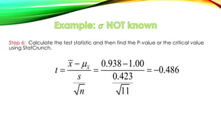 Population And Sample Mean