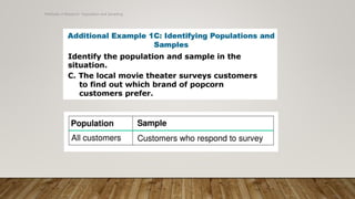 Methods of Research- Population and Sampling
 