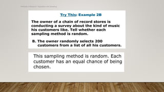 Methods of Research- Population and Sampling
 