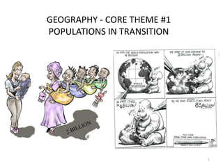 GEOGRAPHY - CORE THEME #1
POPULATIONS IN TRANSITION




                            1
 