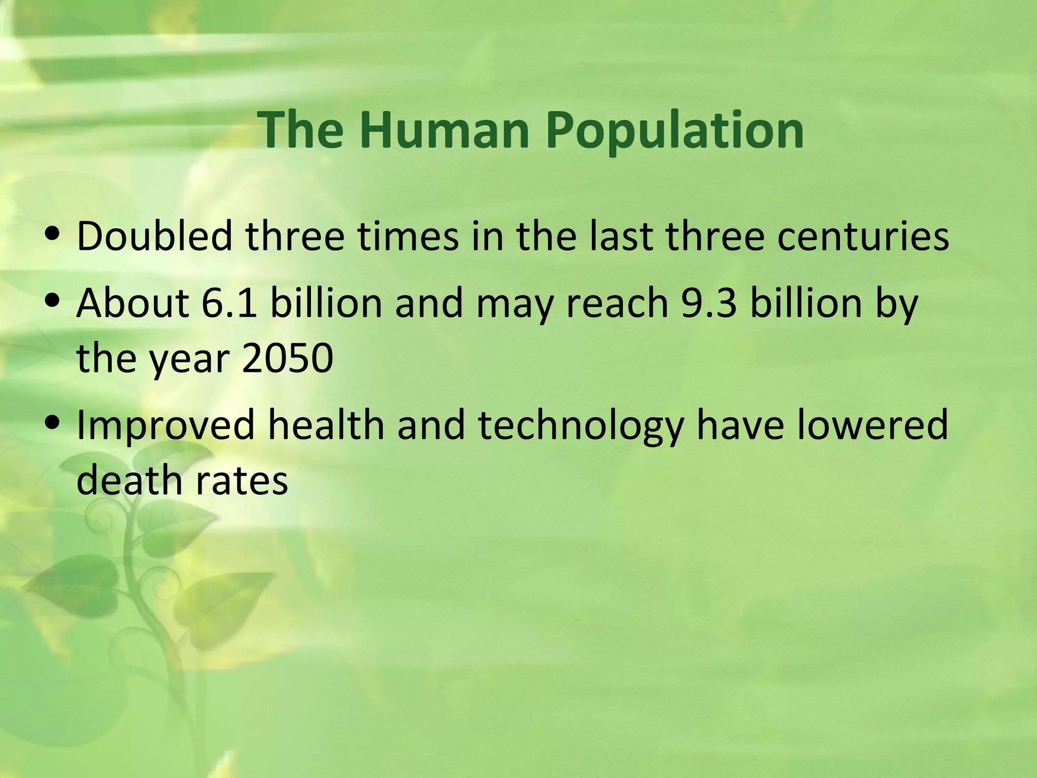 Population ecology | PPT | Biological Sciences | Science
