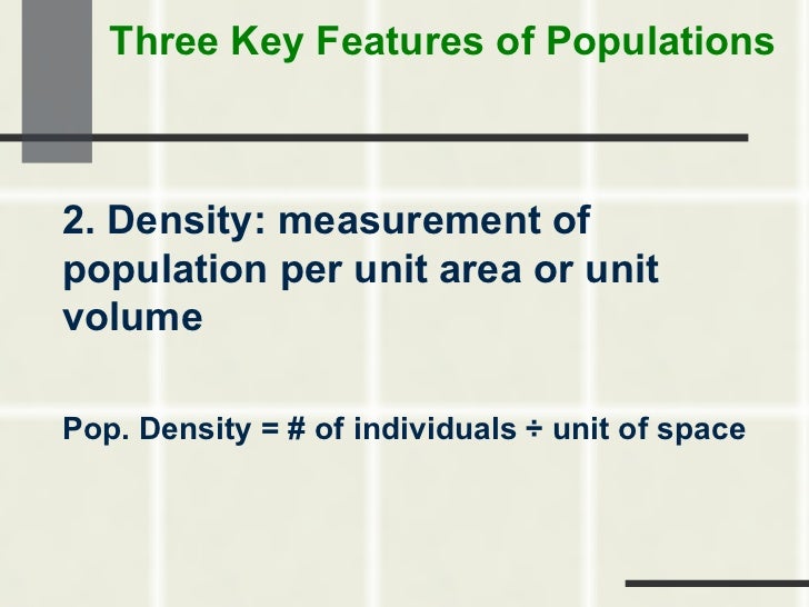 Population ecology 2011