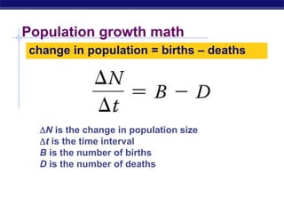Population ecology 2016 ppt | PPT