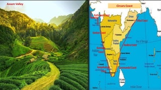 Circars Coast
Assam Valley
 
