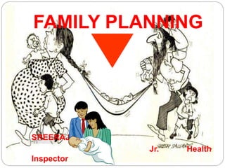 SREERAJ.V.T
Jr. Health
Inspector
FAMILY PLANNING
;
 