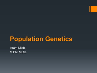 Population genetics | PPTX