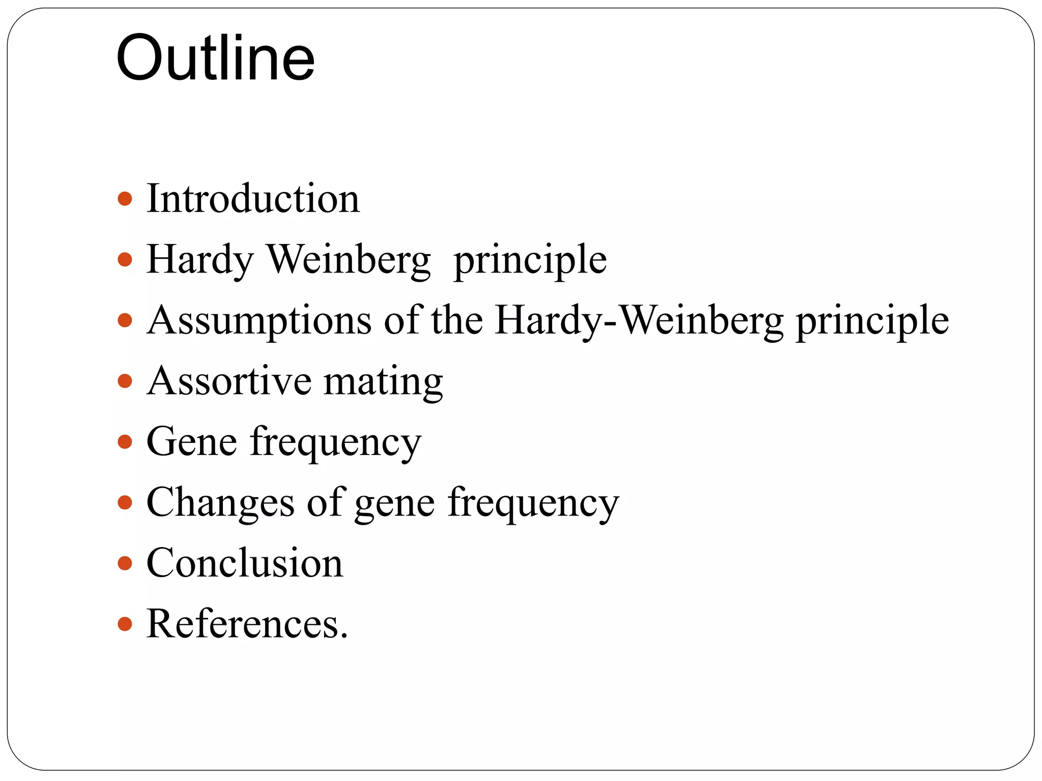 ASSORTIVE MATING AND GENE FREQUENCY CHANGES (POPULATION GENETICS) | PPTX